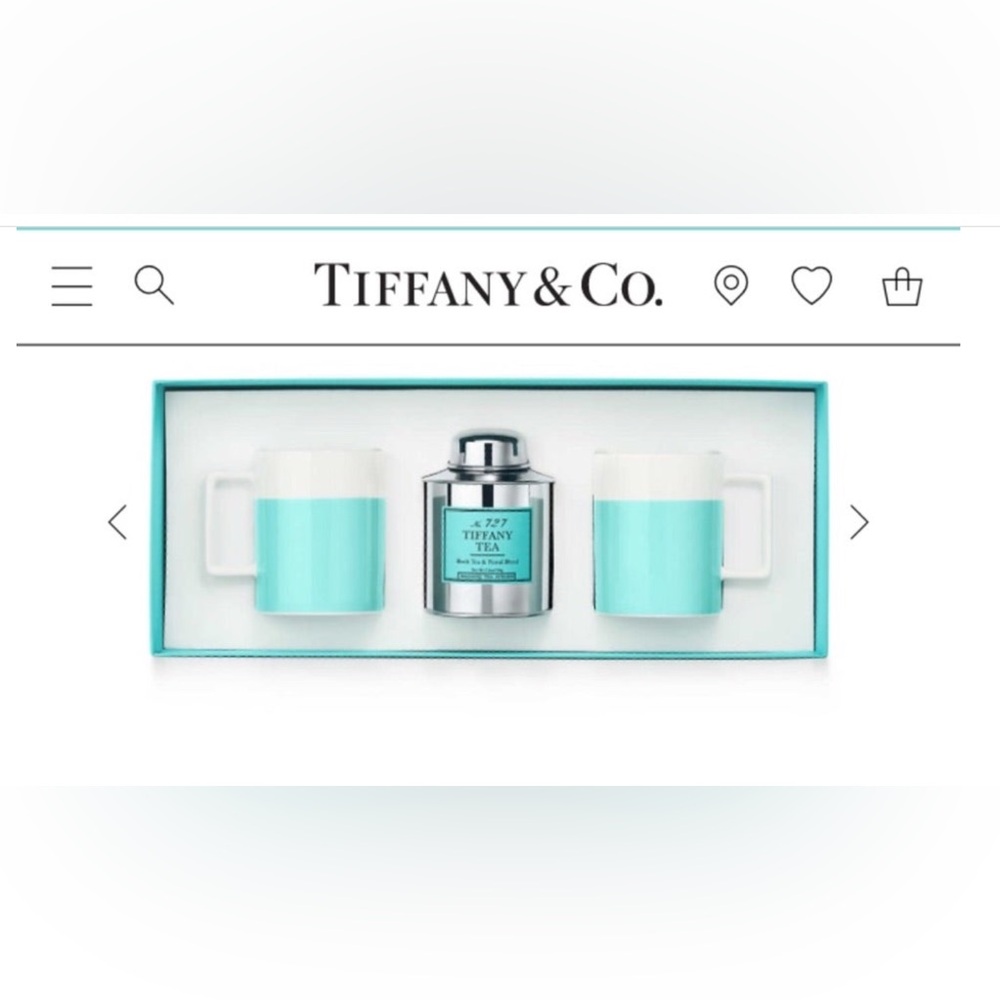 New Tiffany & Co. Limited Edition No. 727 Tea And Mugs Gift Set Made In Japan